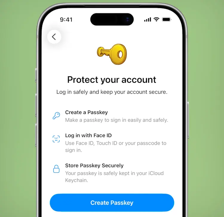 klucze dostępu Telegram